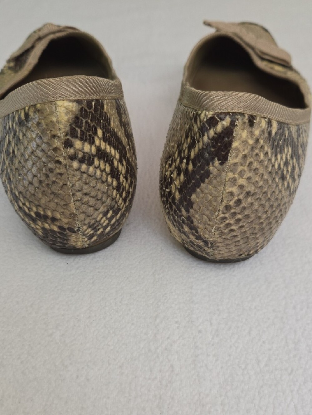 Pedro Miralles Snakeskin Print Hidden Wedge Ballet Flats EU 40 Leather - Picture 7 of 12